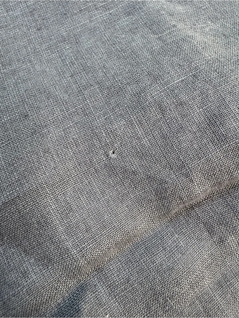 Quince European Linen Duvet Cover Queen Charcoal Gray 100% Linen